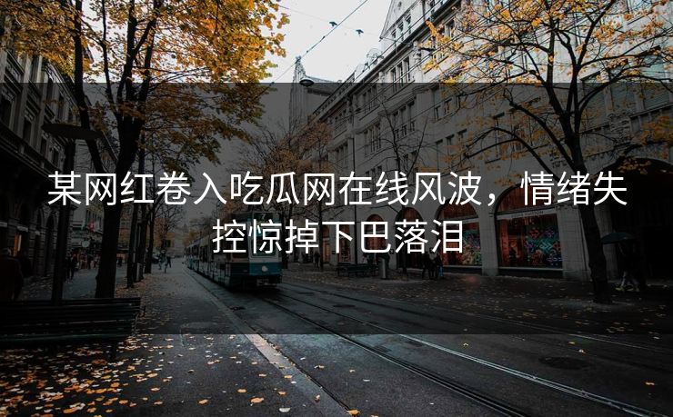 某网红卷入吃瓜网在线风波，情绪失控惊掉下巴落泪